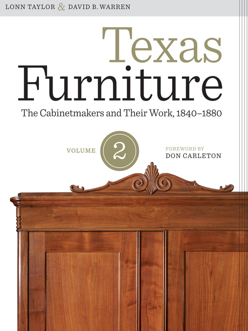 Title details for Texas Furniture, Volume Two by Lonn Taylor - Available
